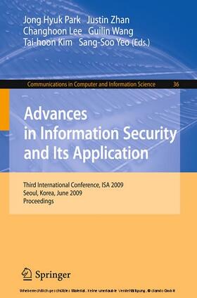 Park / Zhan / Lee |  Advances in Information Security and Its Application | eBook | Sack Fachmedien