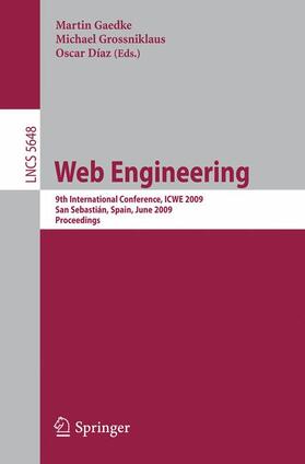 Gaedke / Díaz / Grossniklaus |  Web Engineering | Buch |  Sack Fachmedien