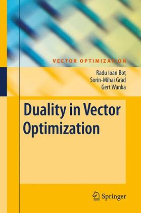 Bot / Grad / Wanka |  Duality in Vector Optimization | Buch |  Sack Fachmedien