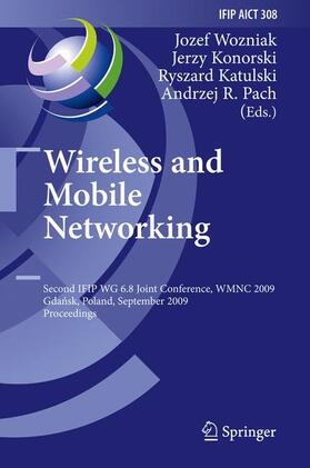 Wozniak / Pach / Konorski |  Wireless and Mobile Networking | Buch |  Sack Fachmedien