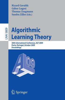 Gavaldà / Zilles / Lugosi |  Algorithmic Learning Theory | Buch |  Sack Fachmedien