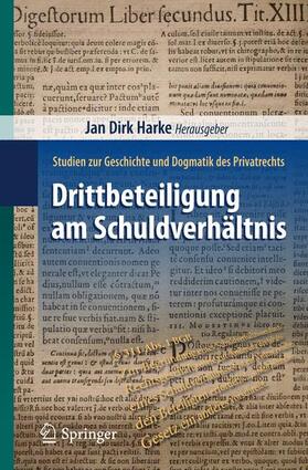 Harke |  Drittbeteiligung am Schuldverhältnis | Buch |  Sack Fachmedien