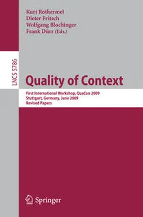 Rothermel / Fritsch / Blochinger |  Quality of Context | eBook | Sack Fachmedien