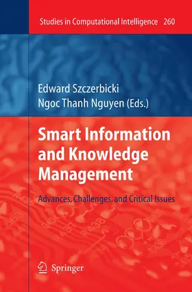 Szczerbicki | Smart Information and Knowledge Management | Buch | 978-3-642-04583-7 | sack.de