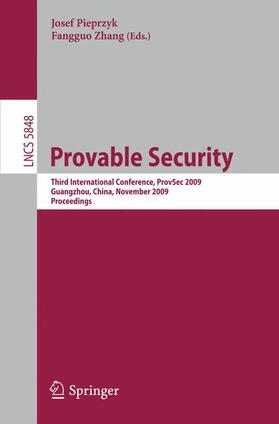 Zhang / Pieprzyk |  Provable Security | Buch |  Sack Fachmedien