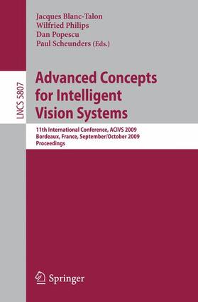Philips / Scheunders / Popescu |  Advanced Concepts for Intelligent Vision Systems | Buch |  Sack Fachmedien