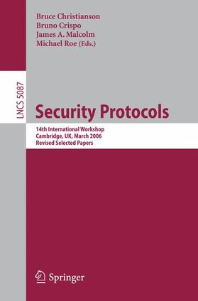 Christianson / Roe / Crispo |  Security Protocols | Buch |  Sack Fachmedien