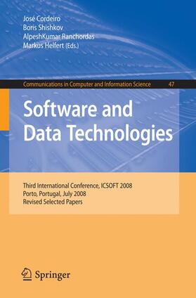 Cordeiro / Helfert / Shishkov |  Software and Data Technolgoies | Buch |  Sack Fachmedien