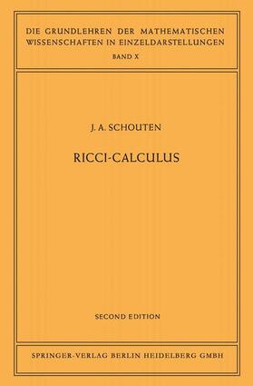 Schouten |  Ricci-Calculus | Buch |  Sack Fachmedien