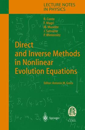 Conte / Magri / Greco |  Direct and Inverse Methods in Nonlinear Evolution Equations | Buch |  Sack Fachmedien