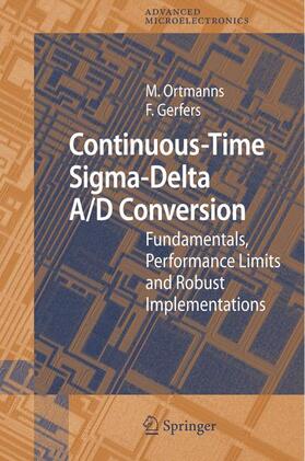Ortmanns / Gerfers |  Continuous-Time Sigma-Delta A/D Conversion | Buch |  Sack Fachmedien