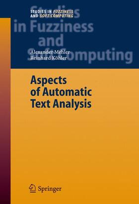 Köhler / Mehler |  Aspects of Automatic Text Analysis | Buch |  Sack Fachmedien