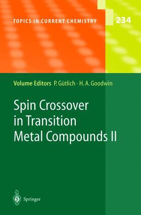 Goodwin / Gütlich |  Spin Crossover in Transition Metal Compounds II | Buch |  Sack Fachmedien