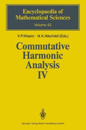 Khavin / Nikol'skii |  Commutative Harmonic Analysis IV | Buch |  Sack Fachmedien