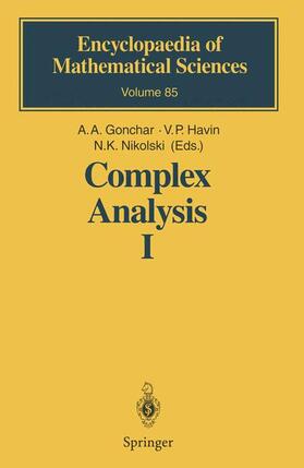 Gonchar / Havin / Nikolski |  Complex Analysis I | Buch |  Sack Fachmedien
