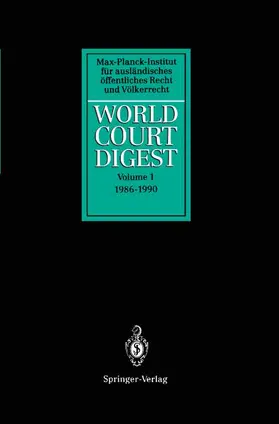  World Court Digest | Buch |  Sack Fachmedien