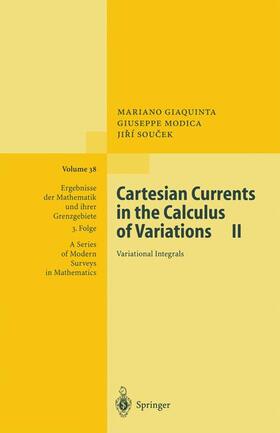 Giaquinta / Soucek / Modica |  Cartesian Currents in the Calculus of Variations II | Buch |  Sack Fachmedien
