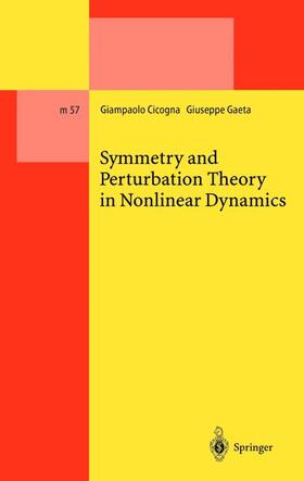 Gaeta / Cicogna |  Symmetry and Perturbation Theory in Nonlinear Dynamics | Buch |  Sack Fachmedien
