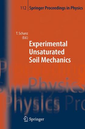 Schanz |  Experimental Unsaturated Soil Mechanics | Buch |  Sack Fachmedien