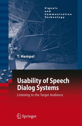 Hempel |  Usability of Speech Dialog Systems | Buch |  Sack Fachmedien