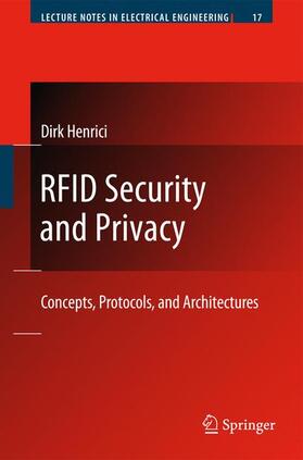 Henrici |  RFID Security and Privacy | Buch |  Sack Fachmedien