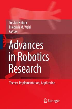 Wahl / Kröger |  Advances in Robotics Research | Buch |  Sack Fachmedien