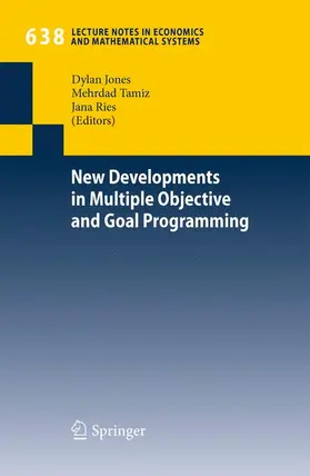 Jones / Tamiz / Ries |  New Developments in Multiple Objective and Goal Programming | Buch |  Sack Fachmedien