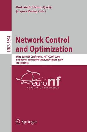 Resing / Núñez-Queija |  Network Control and Optimization | Buch |  Sack Fachmedien
