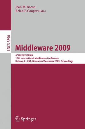 Cooper / Issarny |  Middleware 2009 | Buch |  Sack Fachmedien