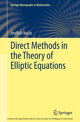 Necas |  Direct Methods in the Theory of Elliptic Equations | eBook | Sack Fachmedien