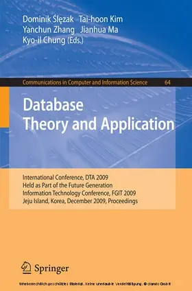 Slezak / Zhang / Kim | Database Theory and Application | E-Book | sack.de