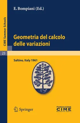 Bompiani |  Geometria del calcolo delle variazioni | Buch |  Sack Fachmedien