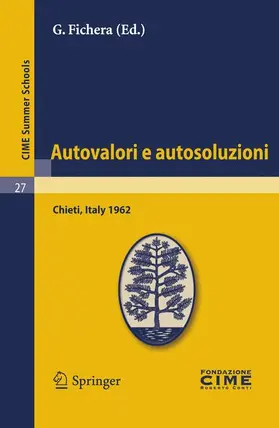 Fichera |  Autovalori e autosoluzioni | Buch |  Sack Fachmedien