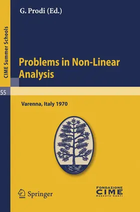 Prodi |  Problems in Non-Linear Analysis | Buch |  Sack Fachmedien