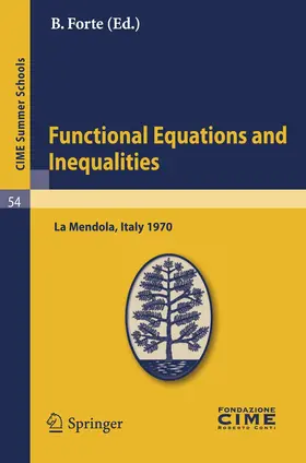 Forte |  Functional Equations and Inequalities | Buch |  Sack Fachmedien