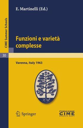 Martinelli |  Funzioni e varietà complesse | Buch |  Sack Fachmedien