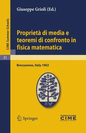 Grioli |  Proprietà di media e teoremi di confronto in fisica matematica | Buch |  Sack Fachmedien