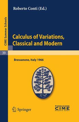 Conti |  Calculus of Variations, Classical and Modern | Buch |  Sack Fachmedien