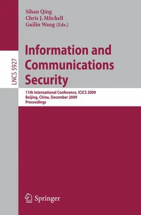 Qing / Mitchell / Wang |  Information and Communications Security | Buch |  Sack Fachmedien