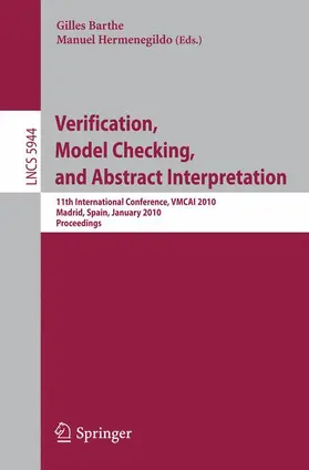 Barthe / Hermenegildo |  Verification, Model Checking, and Abstract Interpretation | Buch |  Sack Fachmedien