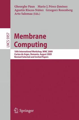 Paun / Perez-Jimenez / Riscos-Nunez |  Membrane Computing | Buch |  Sack Fachmedien