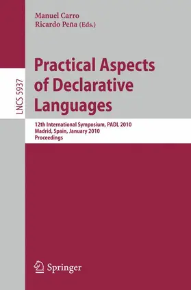 Carro / Peña |  Practical Aspects of Declarative Languages | Buch |  Sack Fachmedien