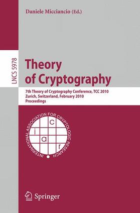 Micciancio |  Theory of Cryptography | Buch |  Sack Fachmedien