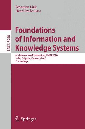 Prade / Link |  Foundations of Information and Knowledge Systems | Buch |  Sack Fachmedien