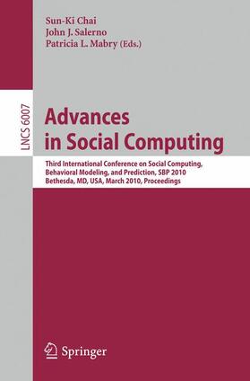 Chai / Mabry / Salerno |  Advances in Social Computing | Buch |  Sack Fachmedien