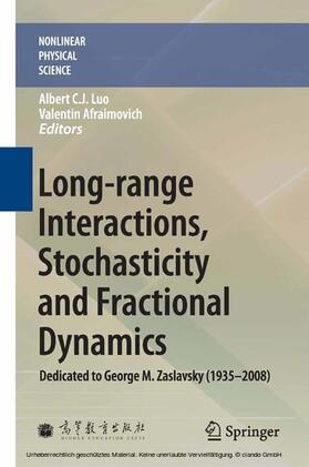 Luo / Afraimovich |  Long-range Interactions, Stochasticity and Fractional Dynamics | eBook | Sack Fachmedien