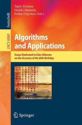 ELOMAA / Orponen / Mannila |  Algorithms and Applications | Buch |  Sack Fachmedien