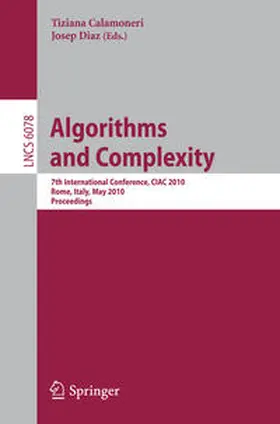 Diaz / Calamoneri |  Algorithms and Complexity | eBook | Sack Fachmedien