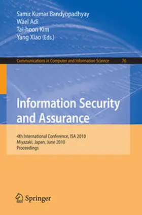 Bandyopadhyay / Adi / Kim |  Information Security and Assurance | eBook | Sack Fachmedien