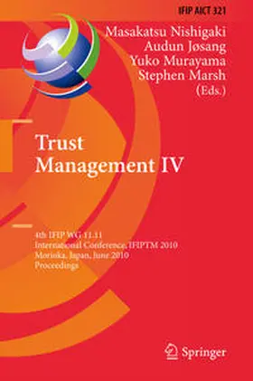 Nishigaki / Josang / Murayama |  Trust Management IV | eBook | Sack Fachmedien